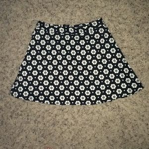 A black floral skirt from forever 21.